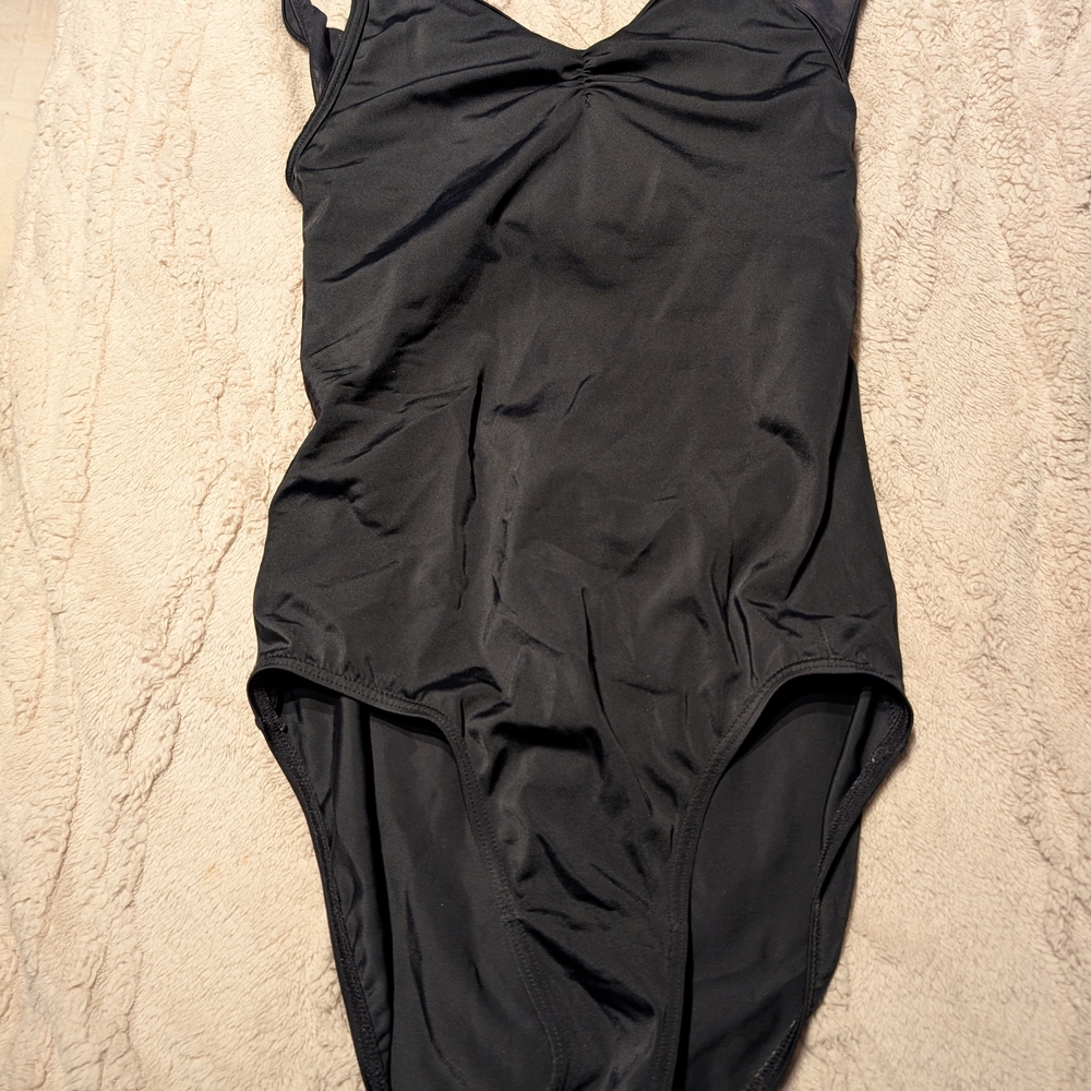 Black dance leotard